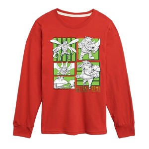 Boys' - Teenage Mutant Ninja Turtles Mutant Mayhem - Mutant Army Long Sleeve Graphic T-Shirt - 1 of 3