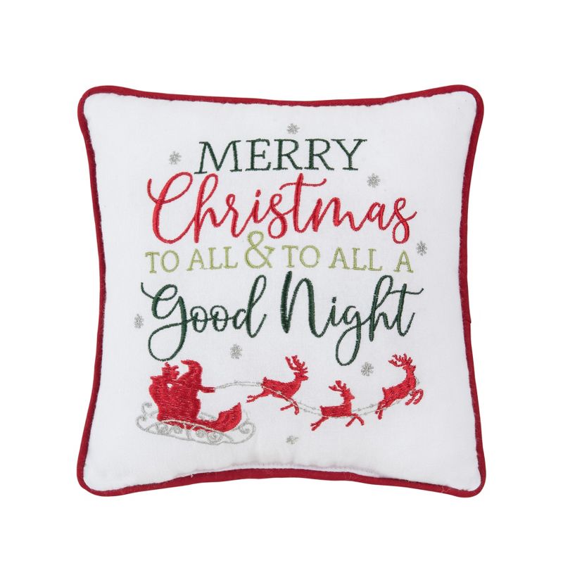 C&F Home Merry Christmas & Good Night Pillow, 1 of 5