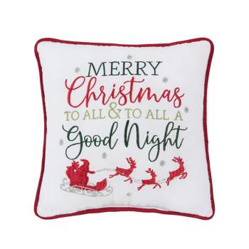 C&F Home Merry Christmas & Good Night Pillow