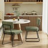 Aheaplus Dining Chairs Set of 2/4/6/8, Tufted Velvet Upholstered Metal Side Chair - 2 of 4