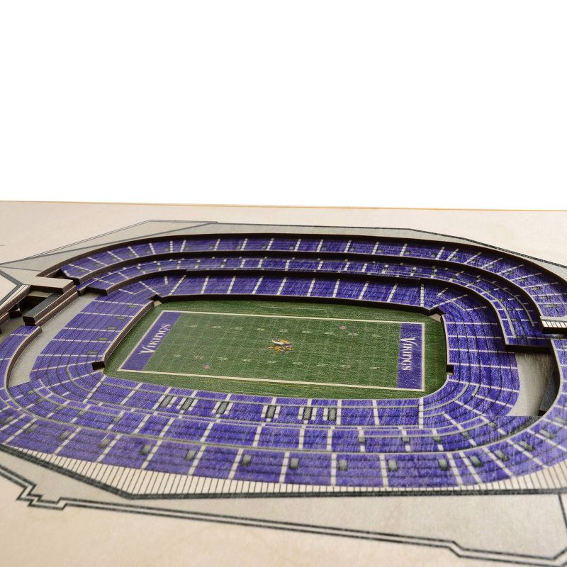NFL Minnesota Vikings 5-Layer StadiumViews 3D Wall Art, 2 of 6