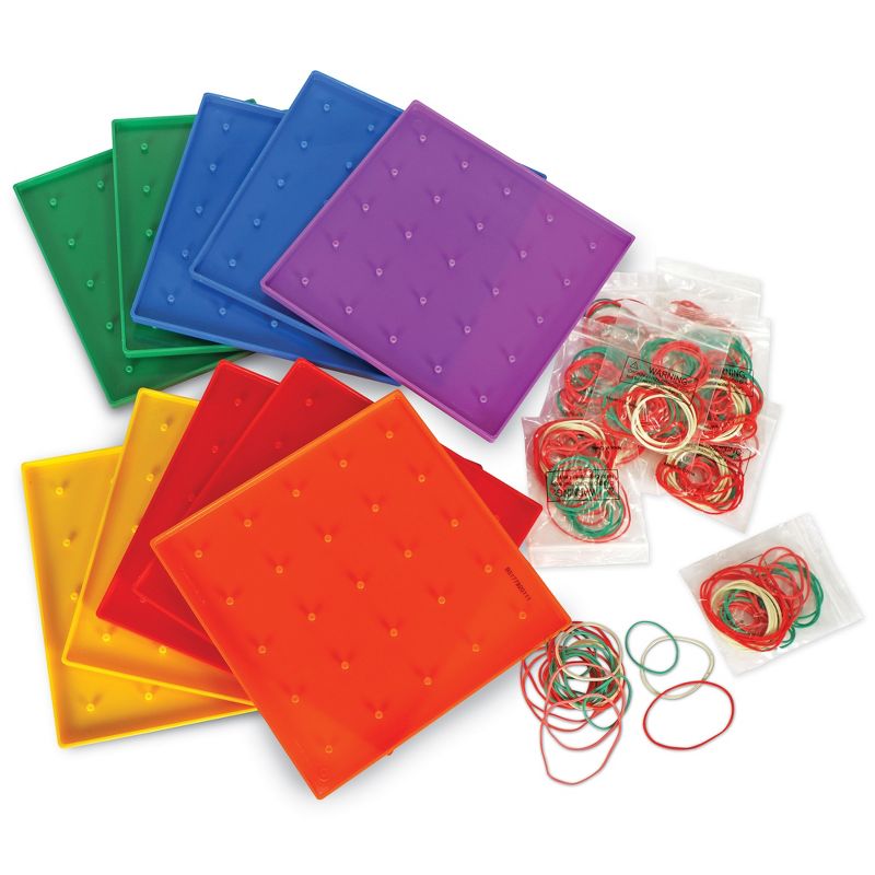 Learning Resources Class Pack Geoboards, 7", Set of 10, 4 of 6