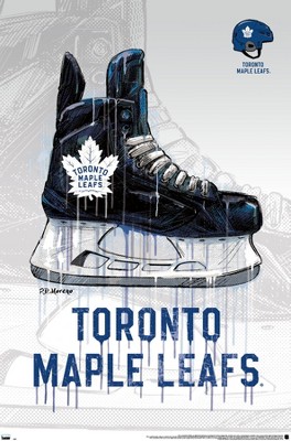 Trends International NHL Toronto Maple Leafs - Drip Skate 20 Framed Wall Poster Prints