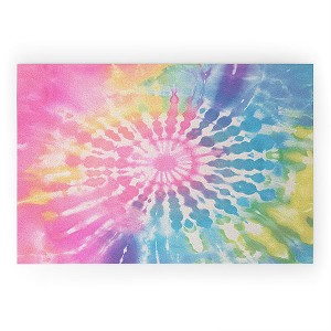 Emanuela Carratoni Boho Rainbow Tie Dye Welcome Mat -Society6 - 1 of 3