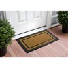 HomeRoots 18" X 30" Beige and Black Rubber and Coir Outdoor Door Mat - 2 of 4