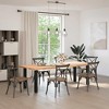 vidaXL Black Steel Adjustable Coffee Table Legs 4 pcs - Modern Sleek Design - 2 of 4
