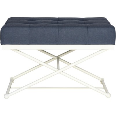 Cara Bench - Navy/Cream - Safavieh