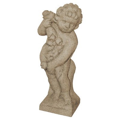 23.75" Lawn Decor Cupid Statuary - Sand - Emsco