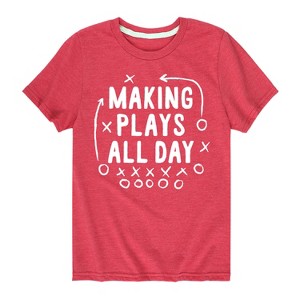Boys' - Instant Message - Making Plays All Day Short Sleeve Graphic T-Shirt - 1 of 4