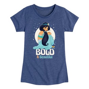 Girls' - Disney Princess - Jasmine Bold and Beautiful Fitted Short Sleeve Graphic T-Shirt - 1 of 4
