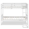 Tangkula Twin Over Twin Bunk Beds Convertible 2 Individual Twin Bed Solid Hardwood - 3 of 4