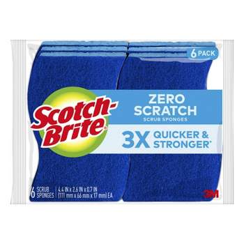 Scotch-Brite Zero-Scratch Scrub Sponges - 6ct