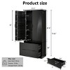72" Modern Kitchen Pantry Cabinet with 2 Large Drawers & 8-Door Spice Rack, Storage Cabinet for Dining room or living room-Maison Boucle - 4 of 4