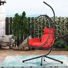 Egg Chair With Stand,Hanging Basket Egg Chair With Cushion,Indoor And Outdoor Egg Chair,Hammock Chair For Living Room,Balcony-Cuddlewood - 3 of 4