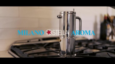Grosche Milano Stella Aroma Luxury Stovetop Espresso Maker Moka Pot : Target