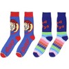 Child's Play Chucky Adult Good Guys 2 Pair Crew Socks For Men And Women - 2 of 4