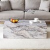 NicBex Contemporary Rectangular Textured-Pattern Coffee Table,Minimalist Center Table for Living Room,Living Room Furniture - 3 of 4
