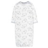 Gerber Baby Neutral Lap Shoulder Gowns - Sheep - Preemie - 4-Pack - 2 of 4