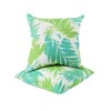 FONTOI 2 Pack Bed Pillows, Waterproof & Fade-Resistant Square Pillows for Bed Couch Sofa, Green, 18"*5"*18" - 4 of 4