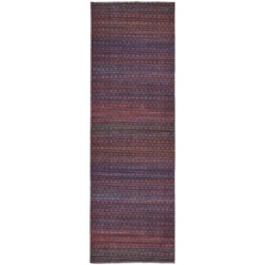 Voss Transitional Diamond Red/Gray Area Rug - 1 of 4