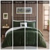 Sapphtopaz 4 Pcs Printed Plush to Cozy Berber Reverse Comforter Set, Bedding Set Quilt Set, End to End Box Quilting, Machine Washable - 4 of 4