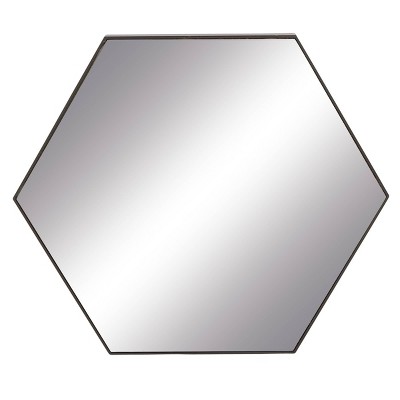 Wood Hexagon Wall Mirror – Olivia & May