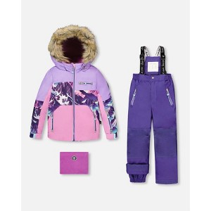 Deux par Deux Girl Two-Piece Play Snowsuit Dark Purple - 1 of 4
