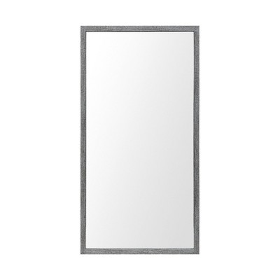 HomeRoots 42" Gray Framed Bathroom Vanity Mirror