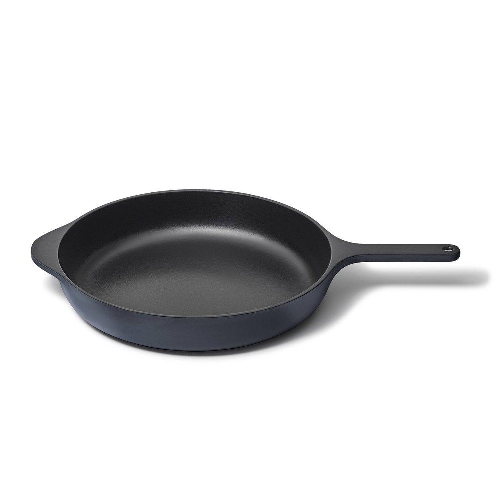Caraway Home Enameled Cast Iron Large Skillet Midnight Blue
