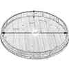 Vintiquewise Large Barrel Head Decorative Storage Serving Tray - 4 of 4