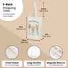 Talented Kitchen 3-Pack Graphic Tote Bags, 15 x 5.5 x 16 Inches, Reusable Grocery Bags with Handles with 3 Designs, (Farmers Market) - 2 of 4