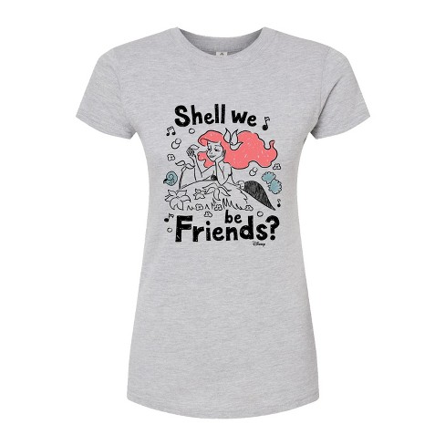 Women's - Disney - Shell We Be Friends Juniors Fitted Graphic T-Shirt - image 1 of 2