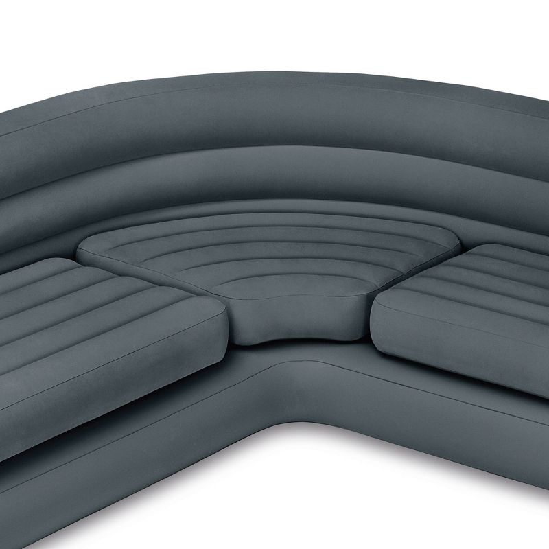Intex Inflatable Corner Sectional Sofa & Ultra Lounge Chair and Ottoman Set, 5 of 8
