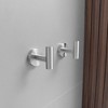BWE 6-Pieces Round Shape J-Hook Robe/Towel Hook Wall Mount Bathroom Storage Modern - 2 of 4