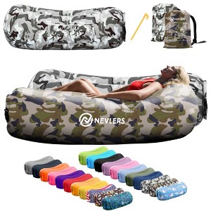 Nevlers Tear-Resistant Inflatable Loungers - Pack of 2 - 1 of 4