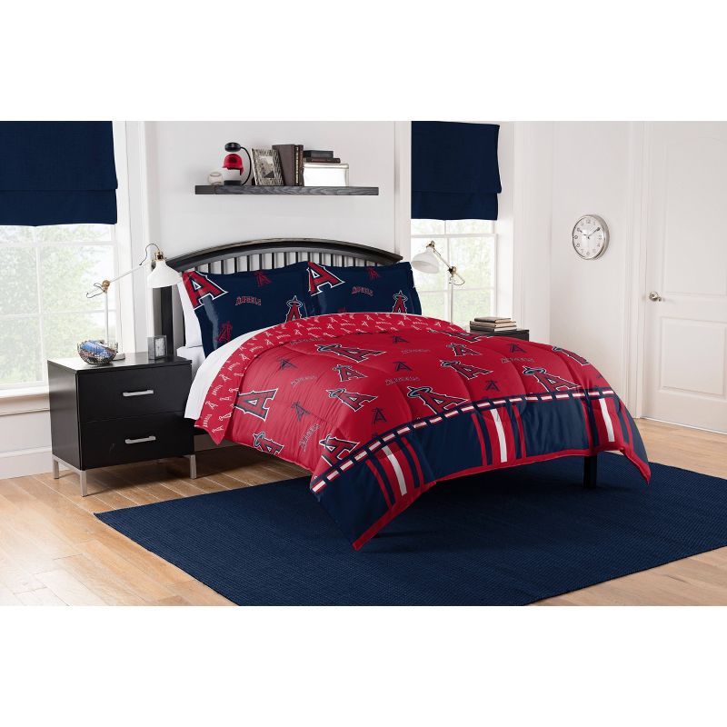 MLB Los Angeles Angels Rotary Bed Set, 1 of 4