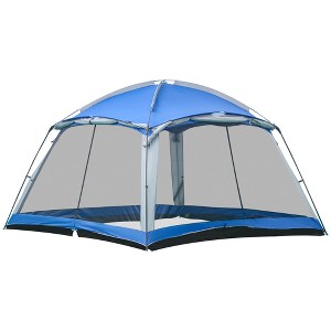 Outsunny 12' x 12' Screen House Room, 8 Person Camping Tent,Backpacking, and Traveling, Easy Set Up - 1 of 4