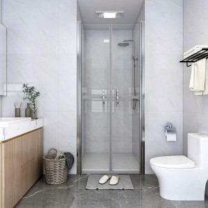 vidaXL Shower Door Clear ESG 39.8 in.x74.8 in. - 1 of 4