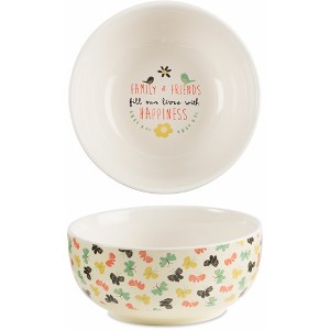 Pavilion Gift Company - Family & Friends - 2.75" x 6" Ceramic Bowl - Dining Bowls - 1 of 3
