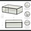 Cheung's Lume Glass & Metal Frame Storage Box - Black - 2 of 4