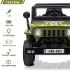 12V Kids Ride On Truck, Electric Car w/Remote Control, 25W Motors, MP3 Player, LED Lights, Double Doors, Safety Belt - 3 of 4