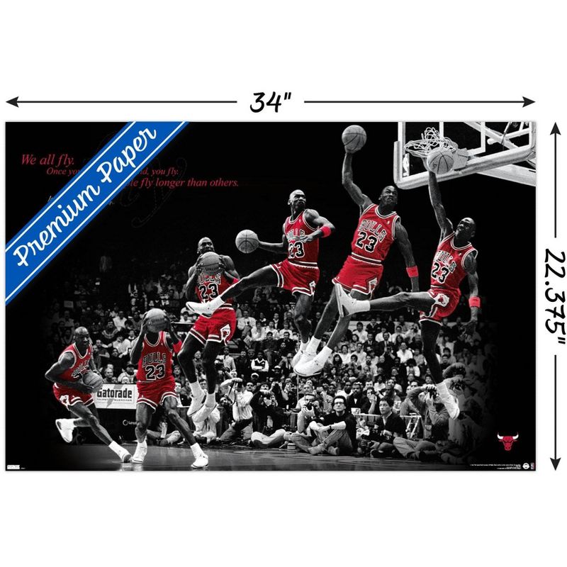 Trends International Michael Jordan - Fly Unframed Wall Poster Prints, 3 of 7