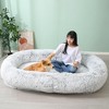 Human Dog Bed,Washable Faux Fur Dog Bed for People Doze Off,Large Dog Bed - 4 of 4
