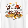Women's - Disney - Mickey and Minnie Mouse Fall Leaves Short Sleeve Graphic T-Shirt - 2 of 4