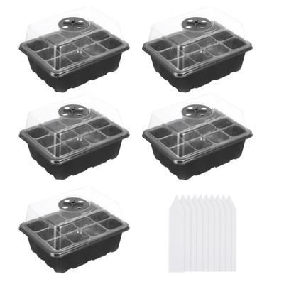 Unique Bargains Breathable Light-Transmissive Corrosion-Resistant Durable Seeding Tray 12 Pcs