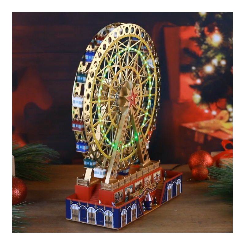 Mr. Christmas Animated LED World's Fair Grand Ferris Wheel Christmas Decoration, 5 of 7