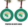 Norfolk State University Primary Logo Aluminum Holiday Christmas Tree Ornament - 2 of 4