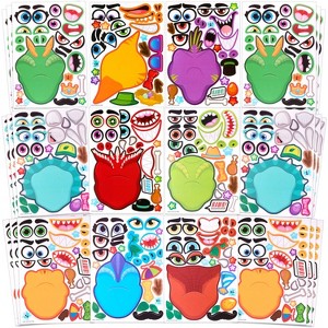 Joyfy 36PCS DIY Dinosaur Face Stickers for Kids – Animal Party Favors, Kids Crafts Activities, Goodie Bag Stuffers, and Classroom Rewards - 1 of 4