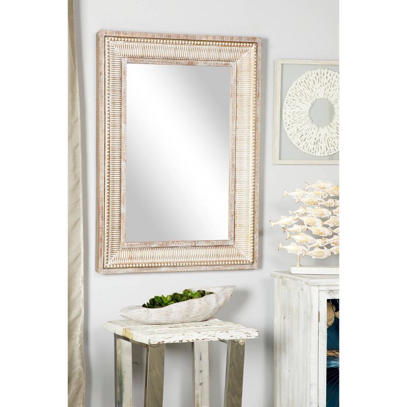 Metal Intricately Carved Wall Mirror Brown - Olivia &#38; May, 3 of 17
