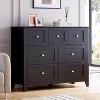 7 Chest of Drawer Dresser, Modern and Stylish Dresser, Deep Drawers and Nickel Round Handle, Wood Organizer Dresser with Ample Storage - 3 of 4